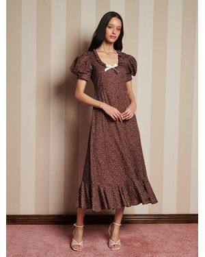 Sister Jane Knick Knack Midi Dress - Brown