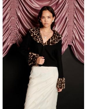 Sister Jane Velma Faux Fur Cardigan - Multicolour
