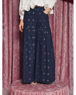 Sister Jane Dream Lazuli Embellished Jeans - Blue