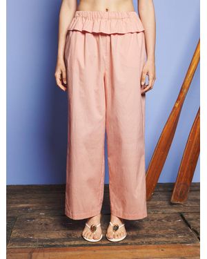 Sister Jane Sunrise Ruffle Waist Trousers - Orange