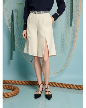 Sister Jane Maritime Boucle Shorts - Blue