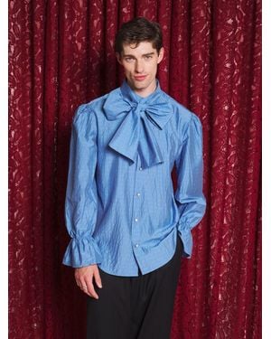 Sister Jane Eos Stripe Bow Blouse - Red