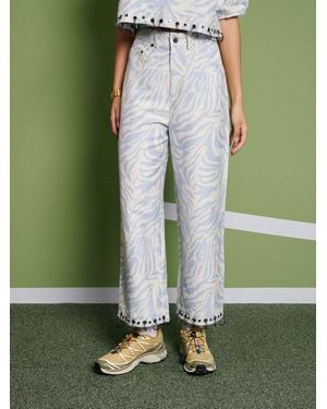 Sister Jane Ghospell Serena Zebra Trousers - Green