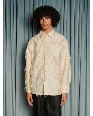 Sister Jane Lens Frayed Overshirt - Multicolour