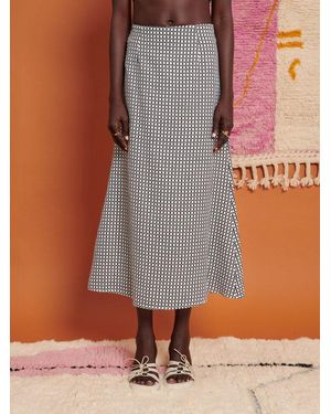 Sister Jane Ghospell Irie Check Midi Skirt - Brown