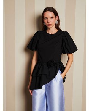 Sister Jane Dream Pantry Rose Top - Black