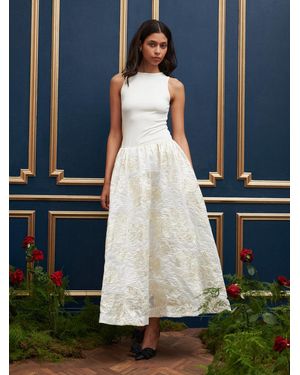 Sister Jane Dream Sophia Jacquard Midi Dress - Blue