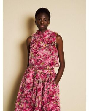 Sister Jane Dream Meadow Palette Tulle Top - Red