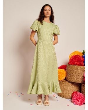 Sister Jane Olive Ruffle Midi Dress - Multicolor