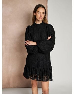 Sister Jane Ghospell Rey Lace Mini Dress - Black