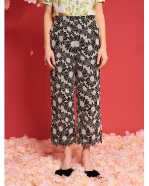 Sister Jane Dream Flower Haze Wide Leg Trousers - Pink