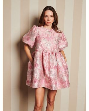 Sister Jane Dream Jam Jar Jacquard Mini Dress - Pink
