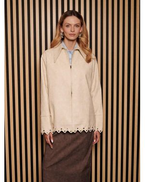 Sister Jane Ghospell Courtney Studded Jacket - Brown