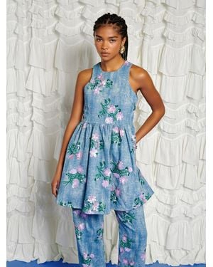 Sister Jane Dream Azul Embellished Mini Dress - Blue