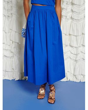 Sister Jane Dream Blue Diary Midi Skirt