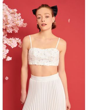Sister Jane Dream Carolina Embellished Bralette - Red