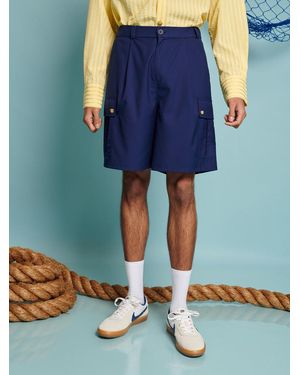 Sister Jane Marlin Cargo Shorts - Blue