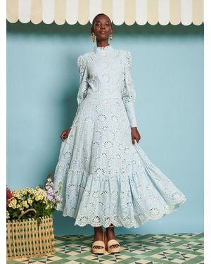 Sister Jane Dream Rosslyn Embroidered Maxi Dress - Blue