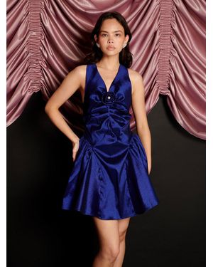 Sister Jane Marylin Taffeta Mini Dress - Black
