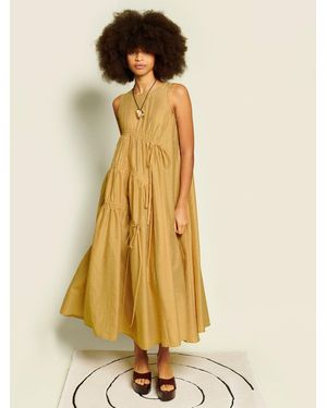 Sister Jane Ghospell Nerissa Ruched Midi Dress - Green