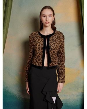 Sister Jane Lily Leopard Cardigan - Natural