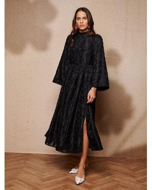 Sister Jane Soft Focus Midi Dress - Black