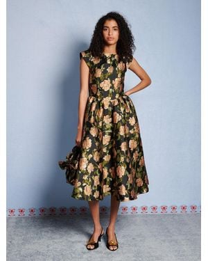 Sister Jane Dream Floret Jacquard Midi Dress - Multicolour