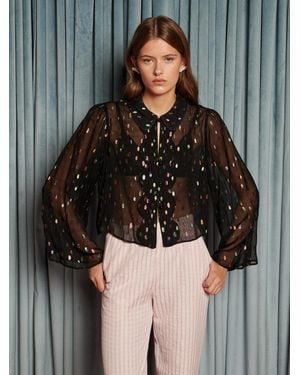 Sister Jane Odyssey Spot Blouse - Grey