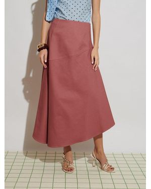 Sister Jane Ghospell Stéphanie Midi Skirt - Red