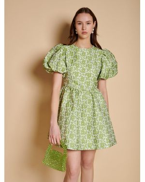 Sister Jane Freja Jacquard Mini Dress - Green