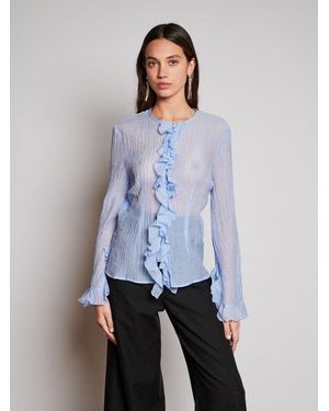Sister Jane Ghospell Rhiannon Flounced Top - Blue