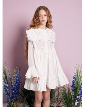 Sister Jane Sweet Pea Collar Mini Dress - Purple