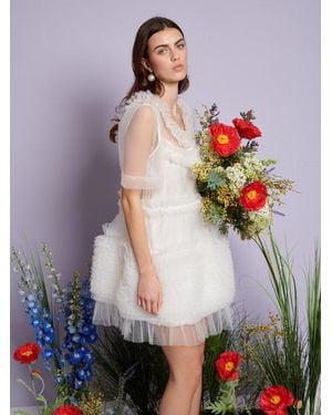 Sister Jane Dream Heather Tulle Mini Dress - Grey