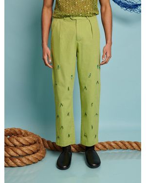 Sister Jane Albert Beaded Trousers - Green