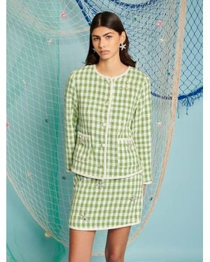 Sister Jane Dream Coastal Tweed Jacket - Green