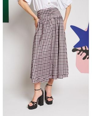 Sister Jane Vence Check Maxi Skirt - Multicolor