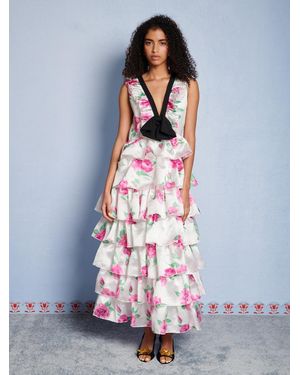 Sister Jane Dream Pernilla Floral Ruffle Maxi Dress - White