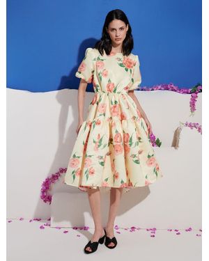 Sister Jane Dream Athena Floral Midi Dress - Blue