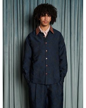 Sister Jane Dinah Jacquard Overshirt - Grey