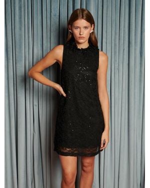 Sister Jane Eclipse Lace Mini Dress - Black