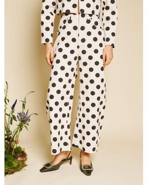 Sister Jane Renée Spot Trousers - Natural