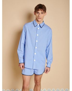 Sister Jane Isak Stripe Shirt - Blue