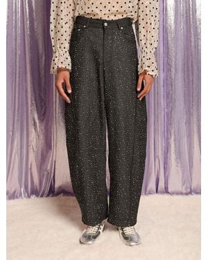 Sister Jane Colby Barrel Jeans - Brown