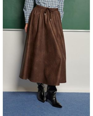 Sister Jane Ghospell Max Pu Midi Skirt - Green