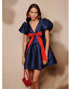 Sister Jane Memories Bow Mini Dress - Blue
