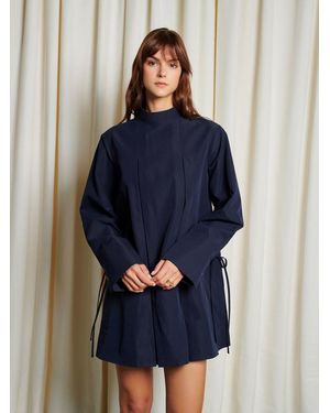 Sister Jane Ghospell Fia Pleated Mini Dress - Blue