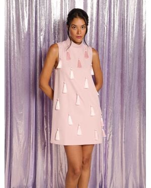 Sister Jane Heiress Tassel Mini Dress - Purple