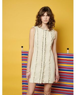 Sister Jane Ghospell Donna Trimmed Mini Dress - Yellow