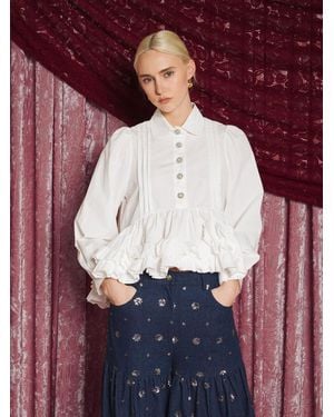 Sister Jane Dream Thalassa Ruffle Blouse - Red