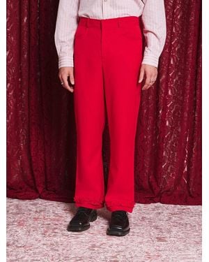 Sister Jane Draco Ruffle Trousers - Red